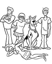 Scooby doo coloring pages books