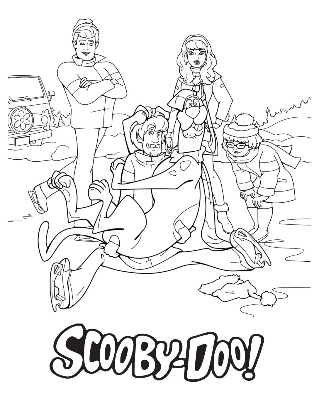 Coloring page scooby doo