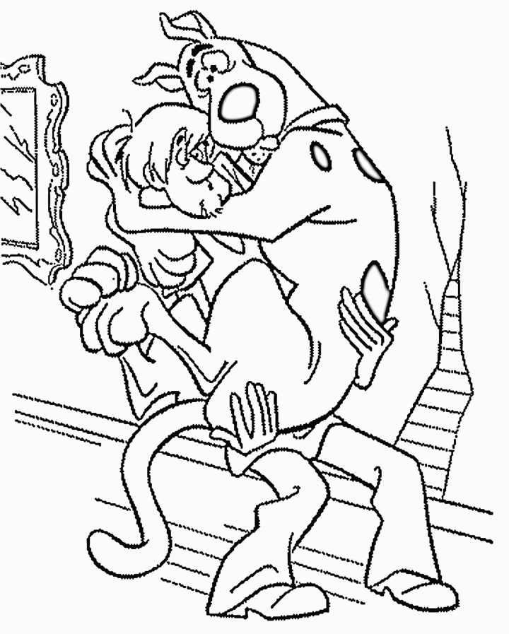 Coloring pages free printable scooby doo coloring pages