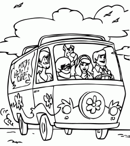 Scooby doo coloring pages to print