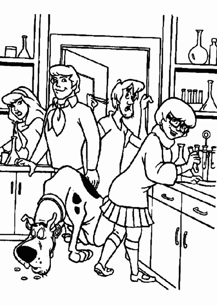 Free printable scooby doo coloring pages for kids