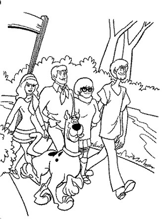 Scooby doo coloring page