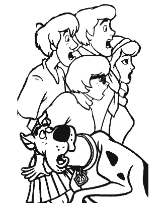 Scooby doo coloring pages for kids