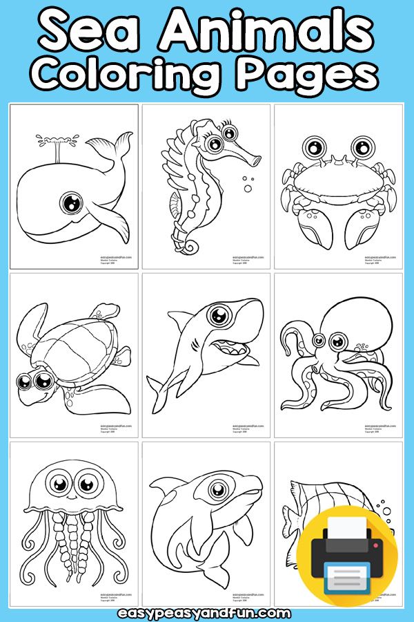 Sea animals coloring pages animal coloring pages coloring pages sea animals