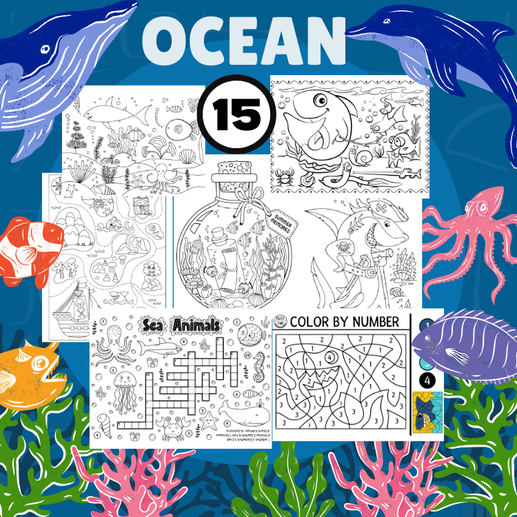 Ocean coloring pages