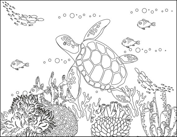 Printable ocean coloring pagesocean scenes kids will love to colorcolor at home all the animals in the ocean