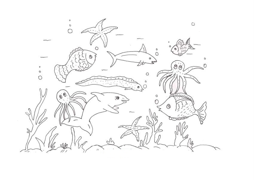 Free printable ocean coloring pages for kids