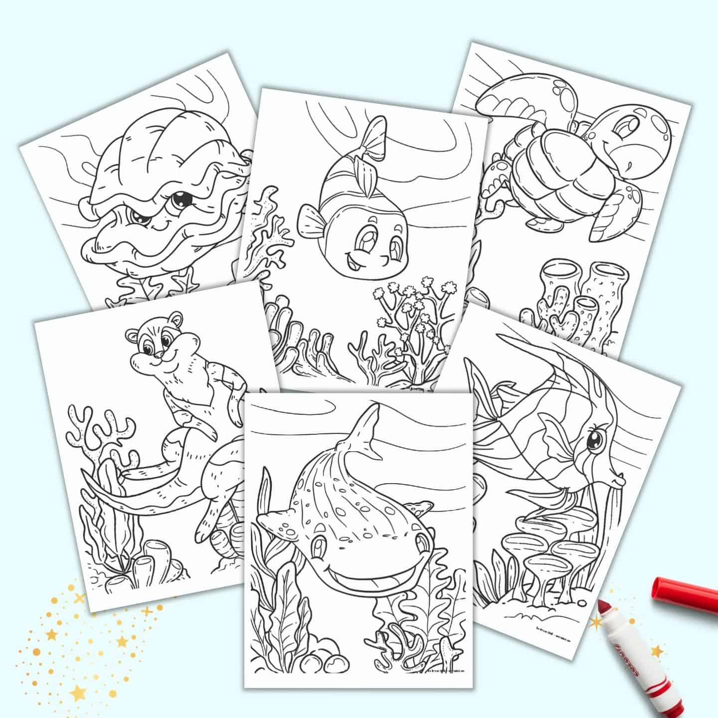 Free farm animal coloring page printables