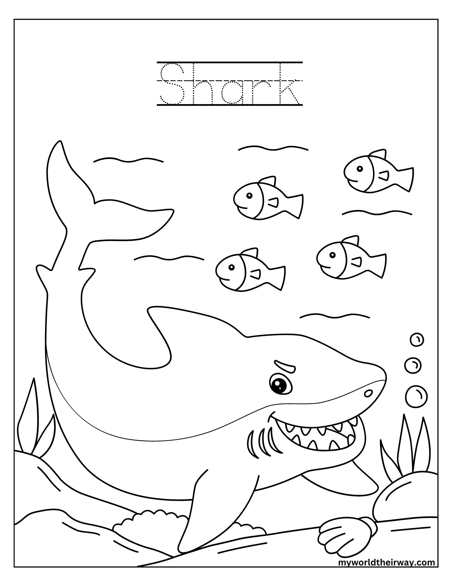 Dive into fun with ocean animal coloring pages