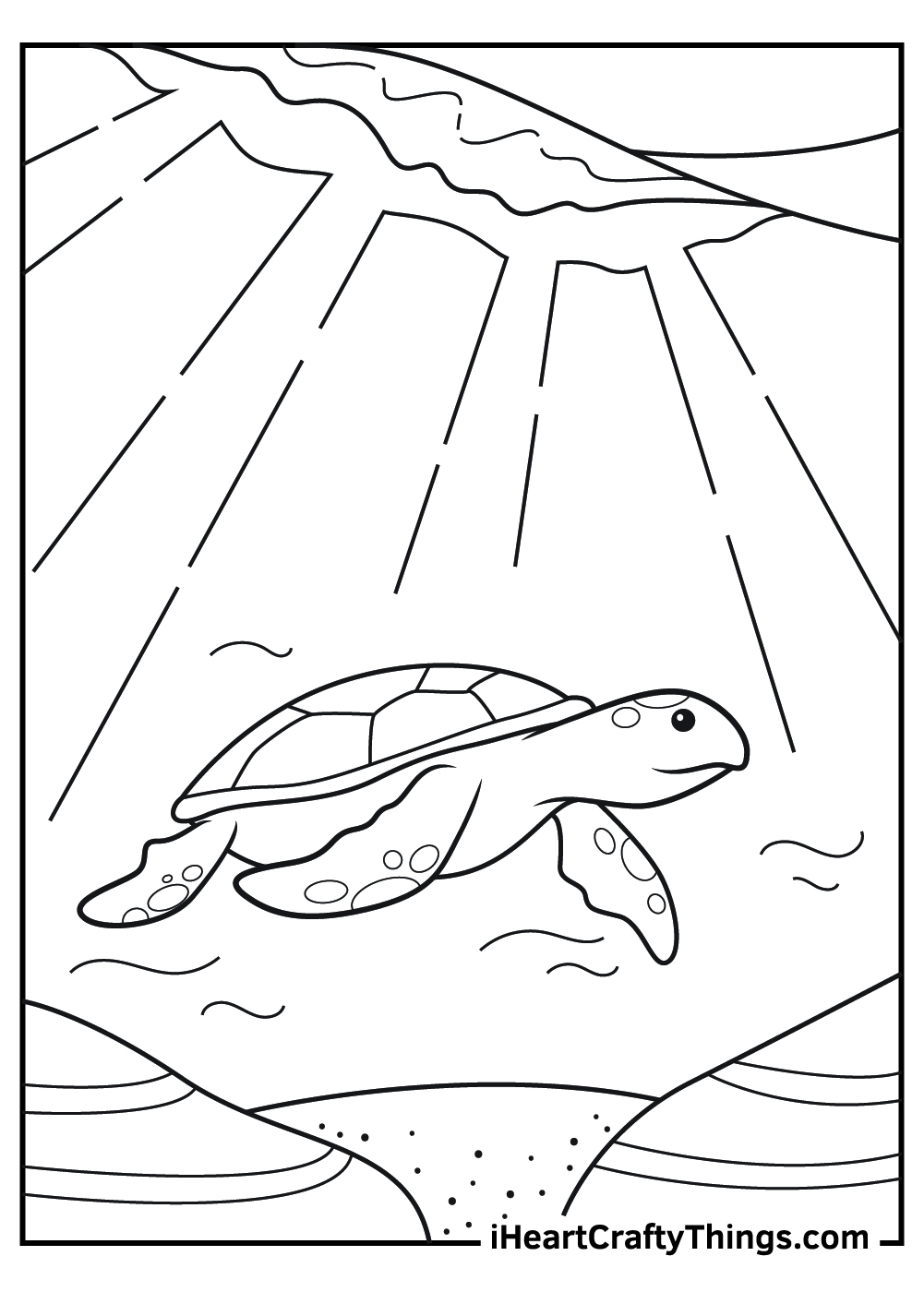 Sea turtle coloring pages free printables