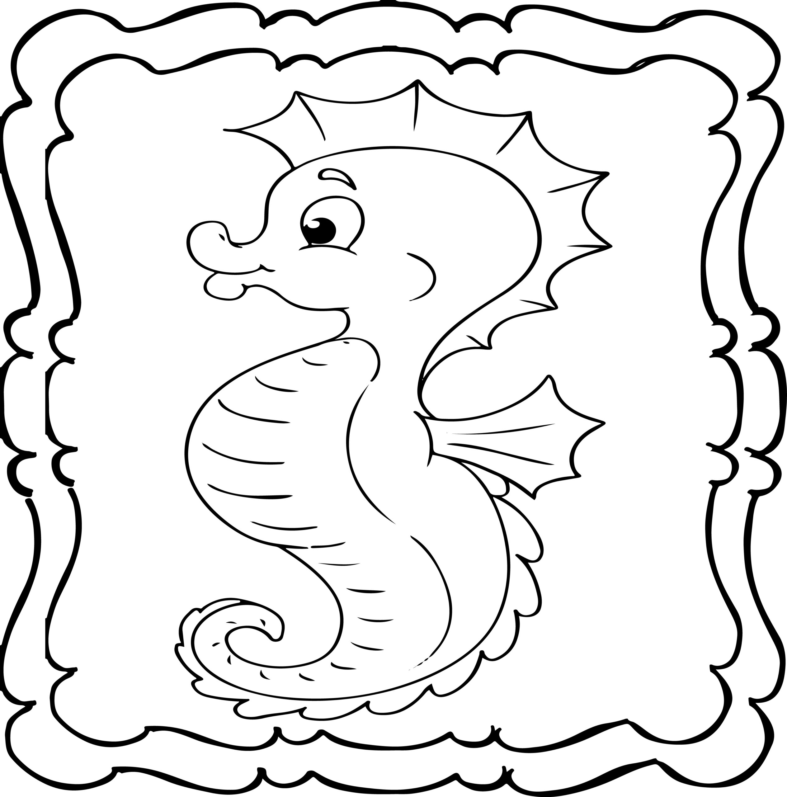 Seahorse coloring book easy and fun seahorses coloring book for kids made by teachers