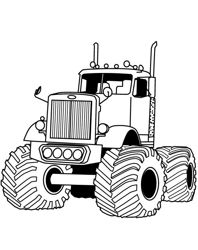 Monster truck coloring pages printable for free download