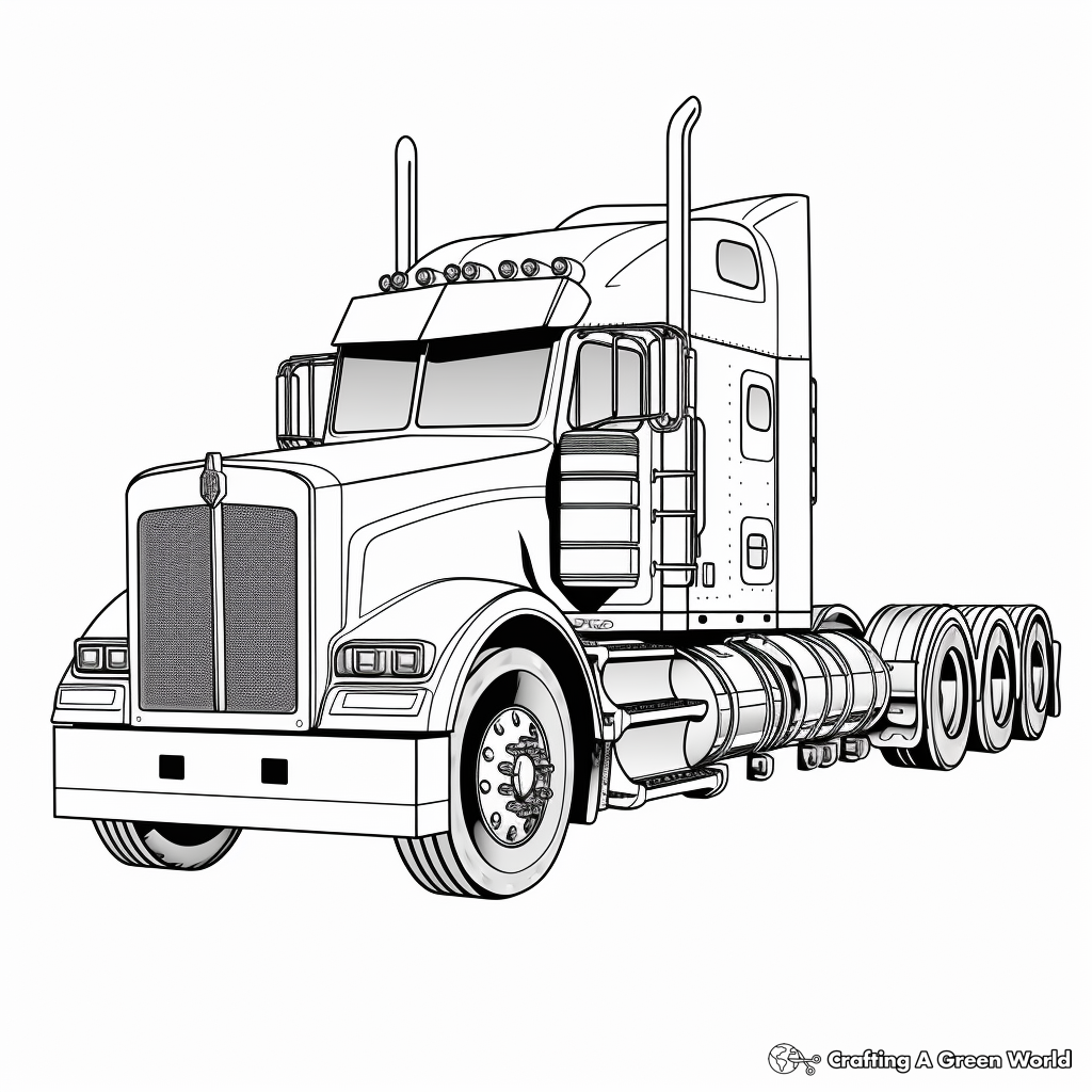 Diesel truck coloring pages