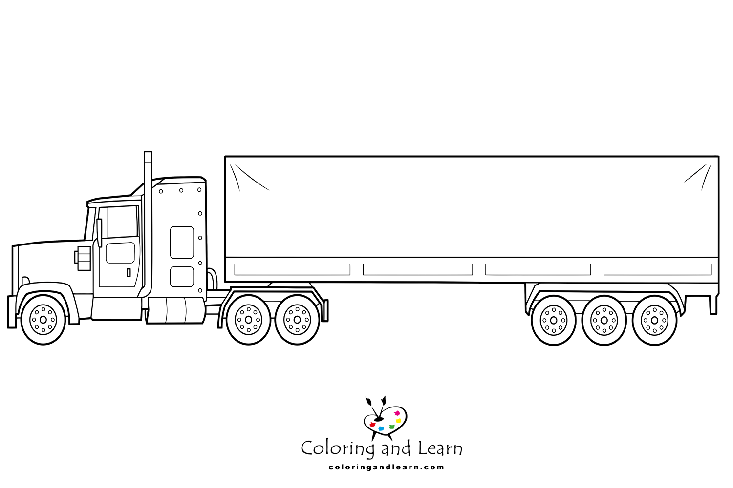 Truck coloring pages rcoloringpages