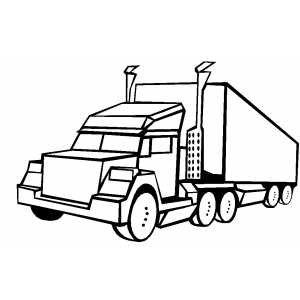Big truck coloring page