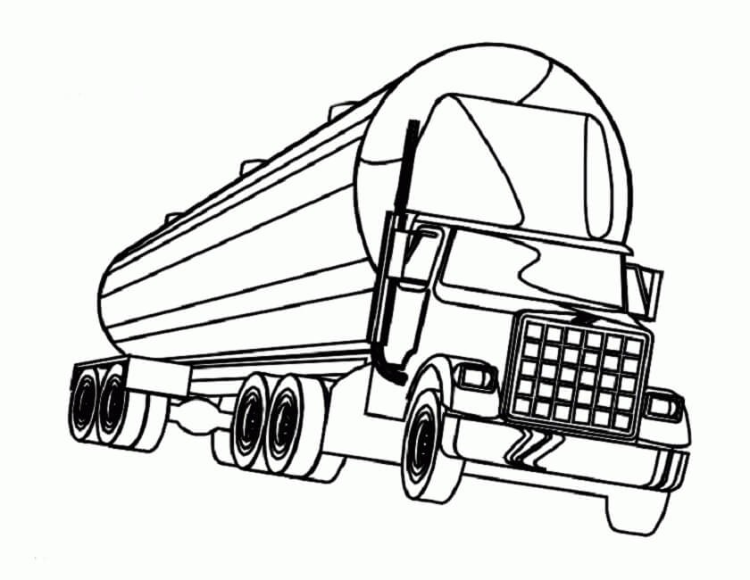 Normal truck coloring page