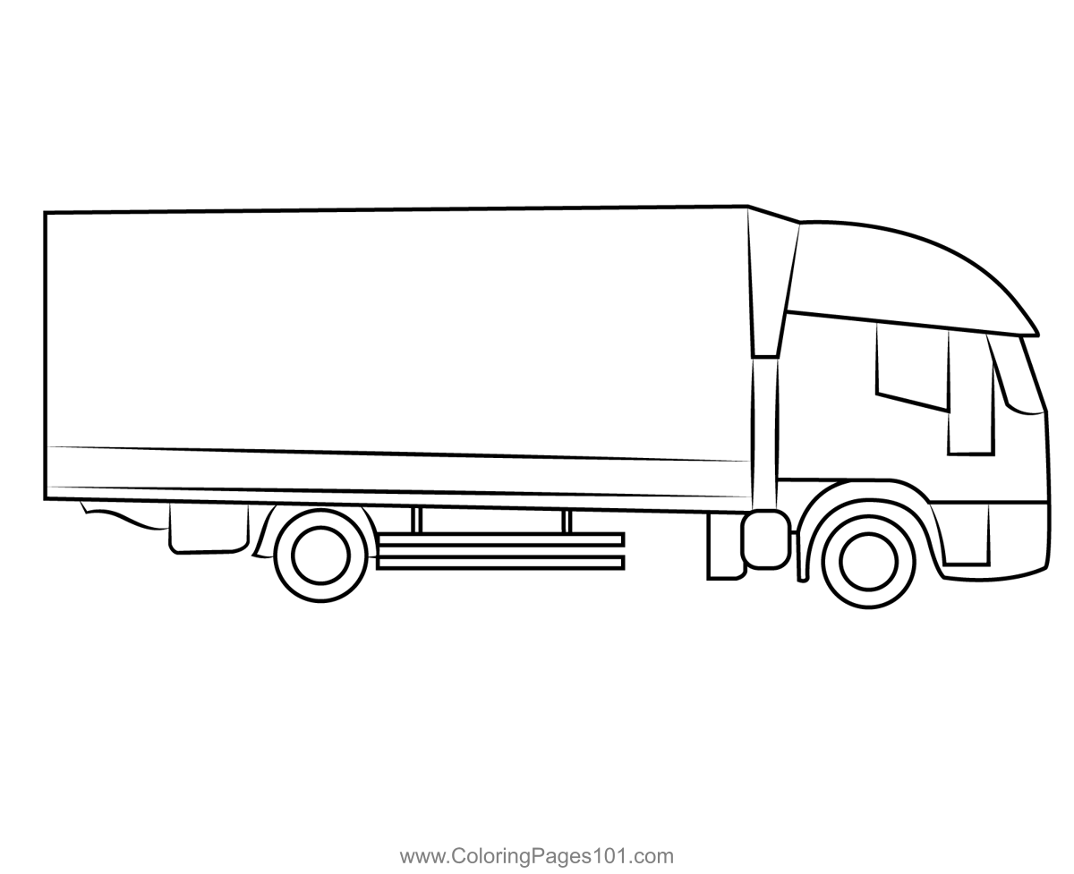 Big truck coloring page for kids