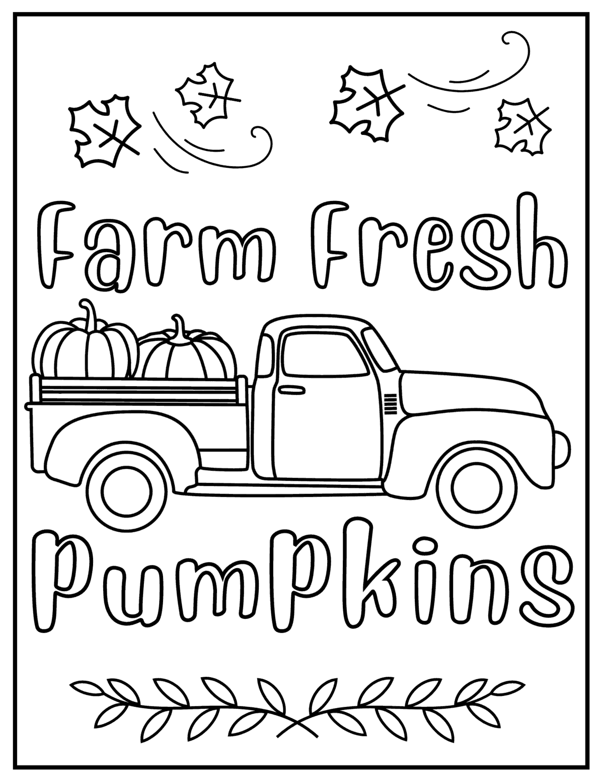 Free printable fall coloring pages