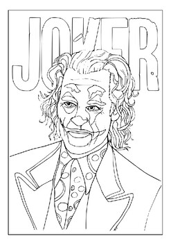 Printable joker coloring pages collection a canvas for your imagination pdf