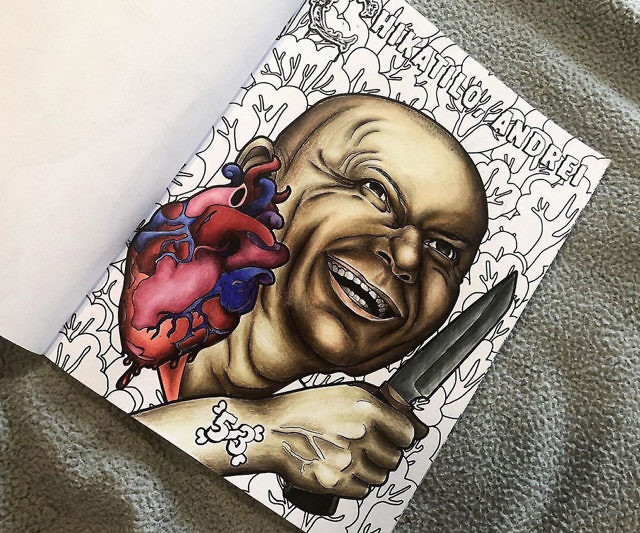 The scariest serial killers coloring book