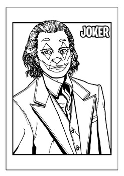 Printable joker coloring pages collection a canvas for your imagination pdf