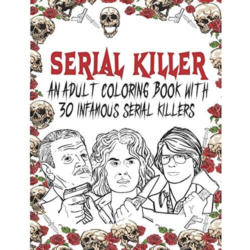 Serial killer coloring training meditation creative gift kids fun on