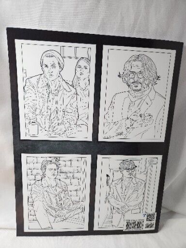 Johnny depp coloring book jack sparrow edward scissorhands rare find new