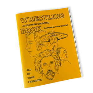 Wrestling autograph coloring book