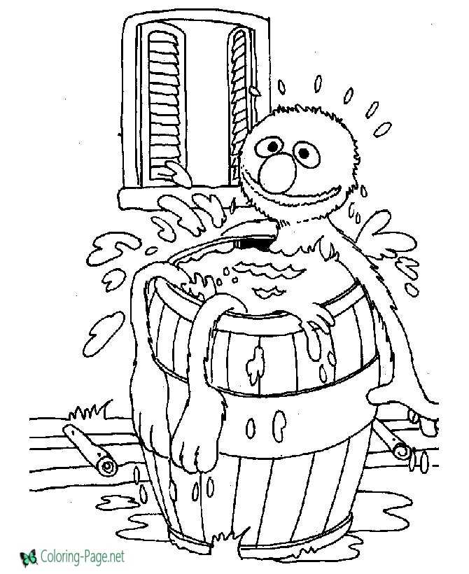 Sesame street coloring pages