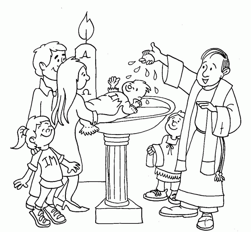 Baptism coloring pages printable for free download