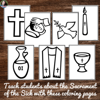 Catholic sacraments sacrament of the sick coloring pages