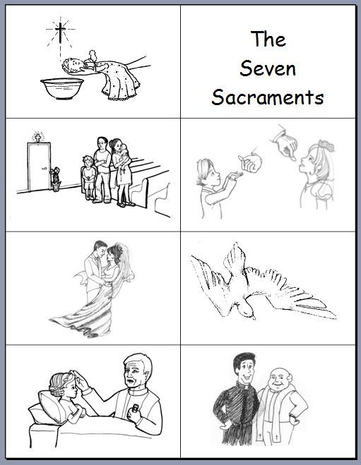 Teach your kids the seven sacraments with flash cards