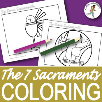 Seven sacraments coloring activities by catch