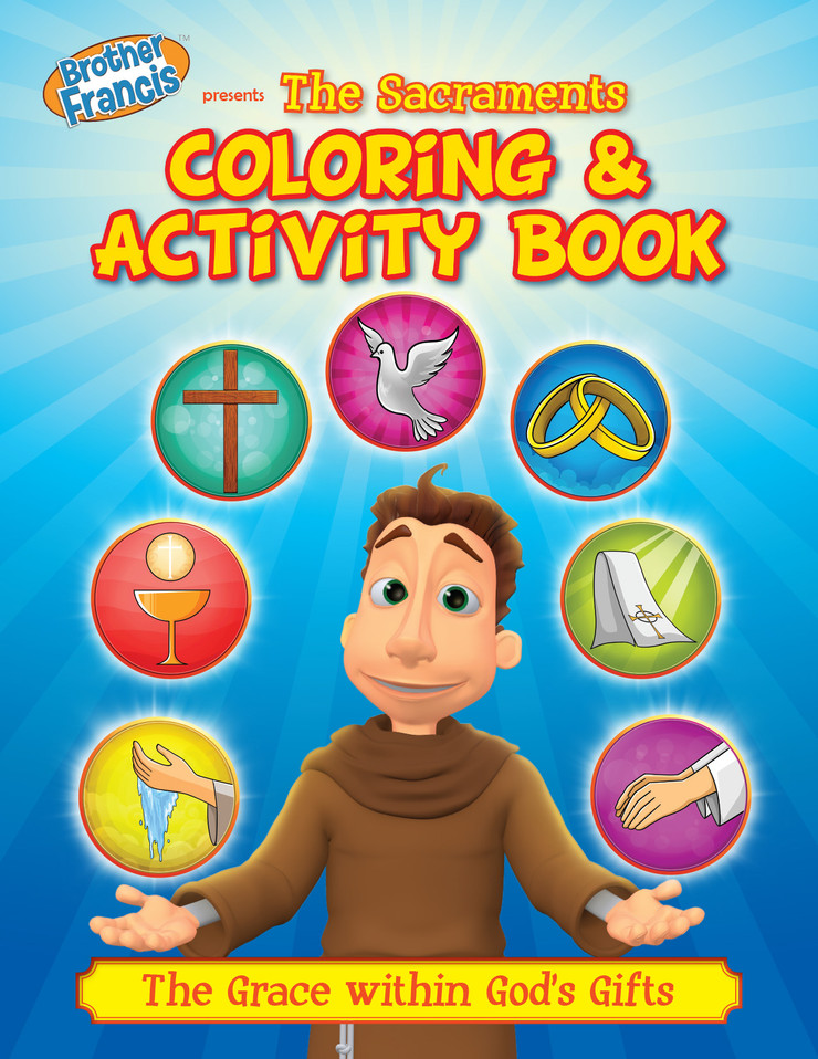 Brother francis the sacraments coloring activity book