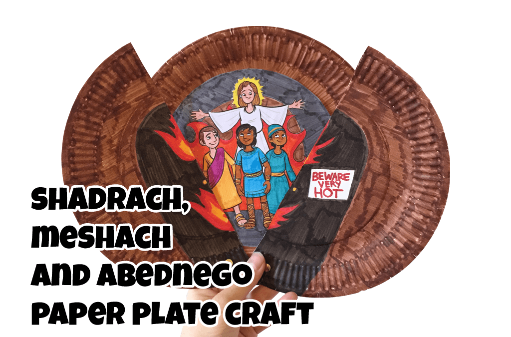 Shadrach meshach and abednego paper plate craft â