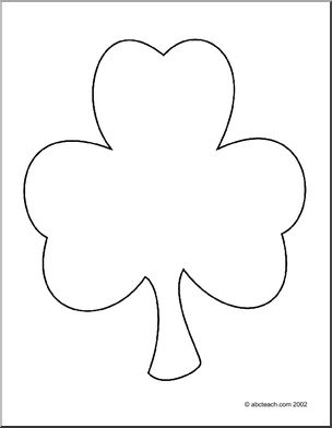 Coloring page shamrock