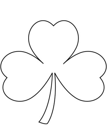 Shamrock coloring page free printable coloring pages