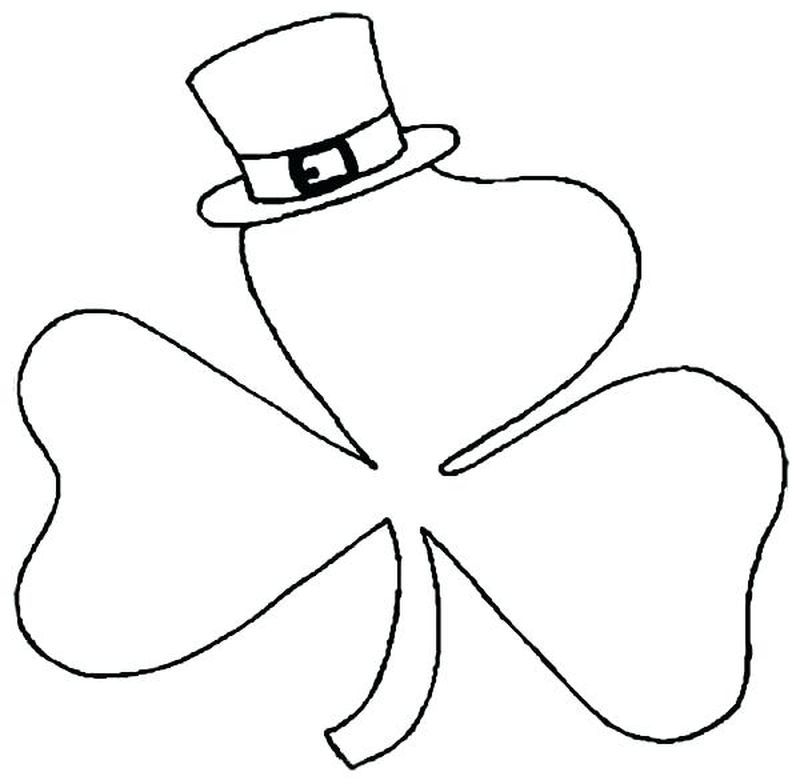 Plete shamrock coloring pages pdf to print