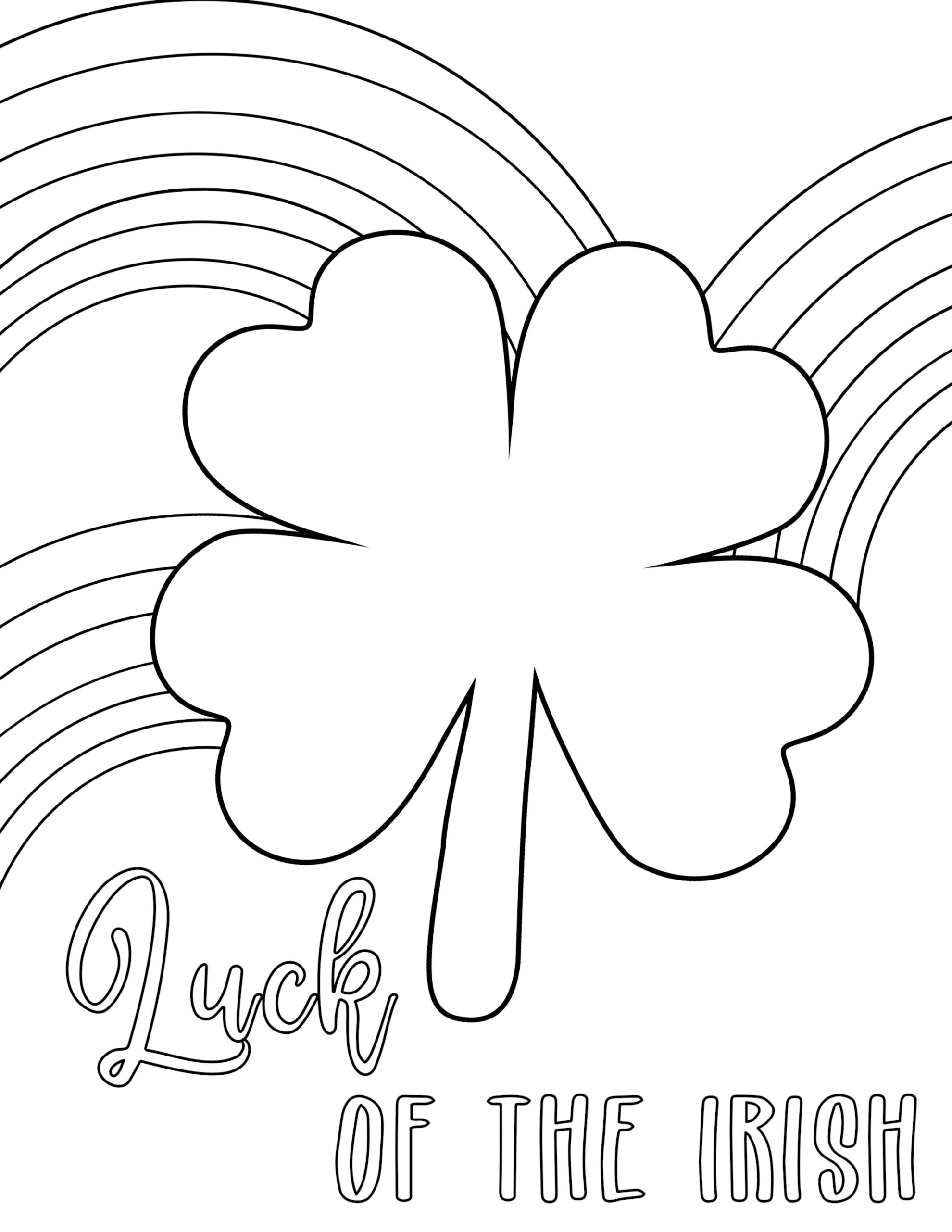 Free printable st patricks day coloring sheets