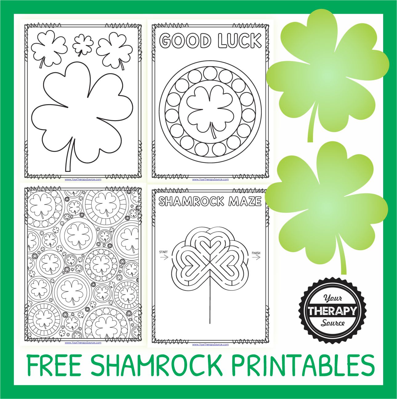 Shamrock printables