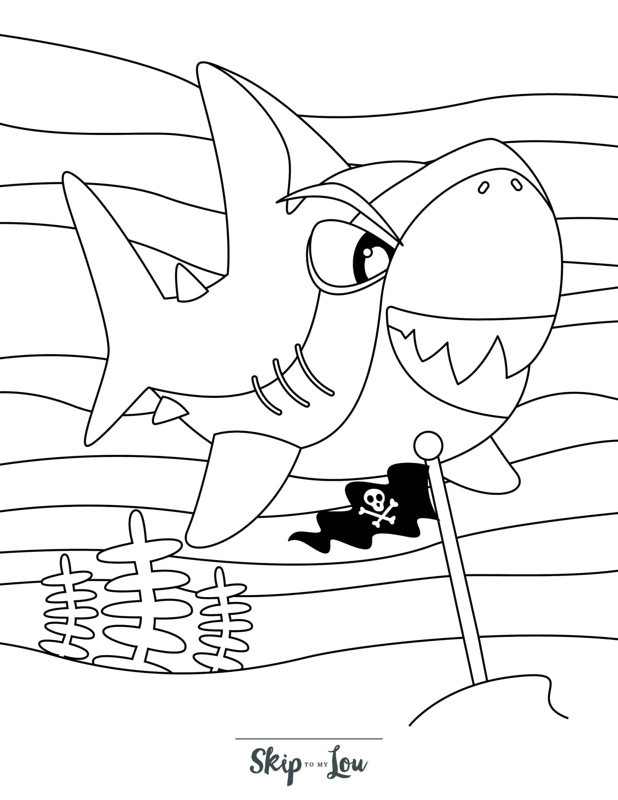 Dive into fun with free shark coloring pages for kids skip to my lou