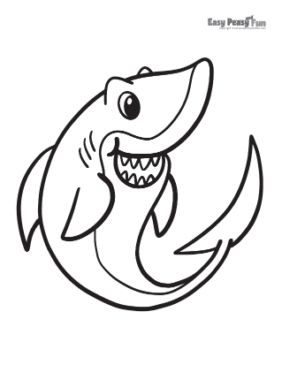 Shark coloring pages