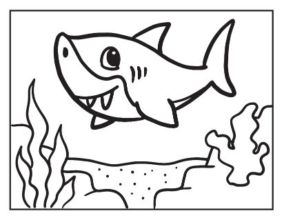 Shark coloring pages