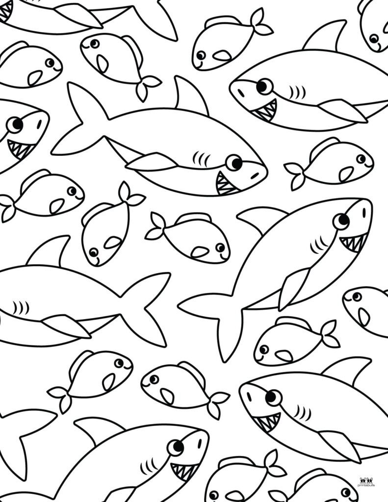 Shark coloring pages