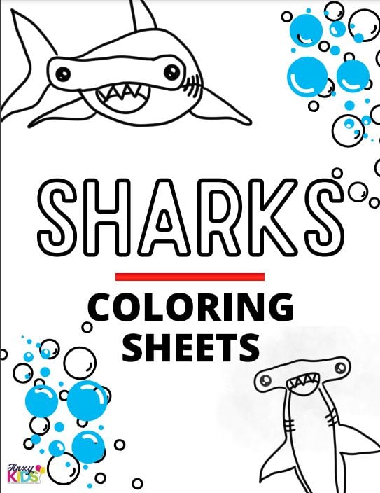 Free printable shark coloring pages