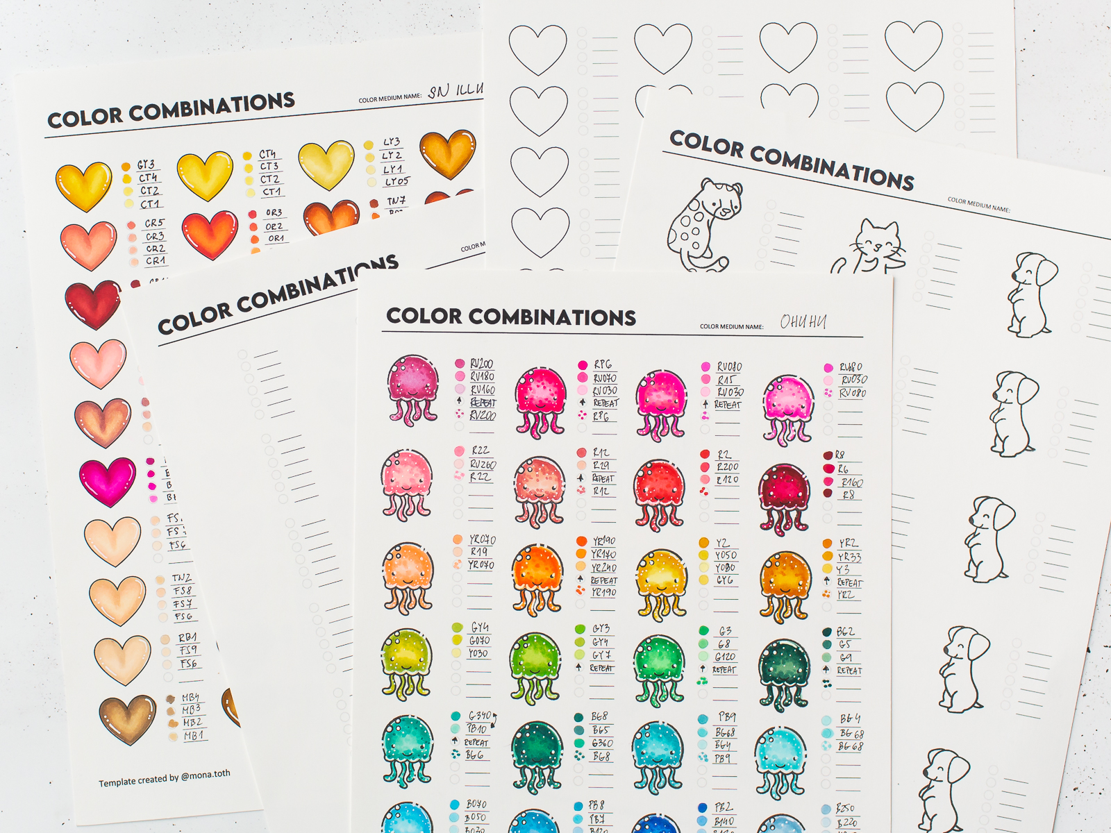 Color combo ideas free printables