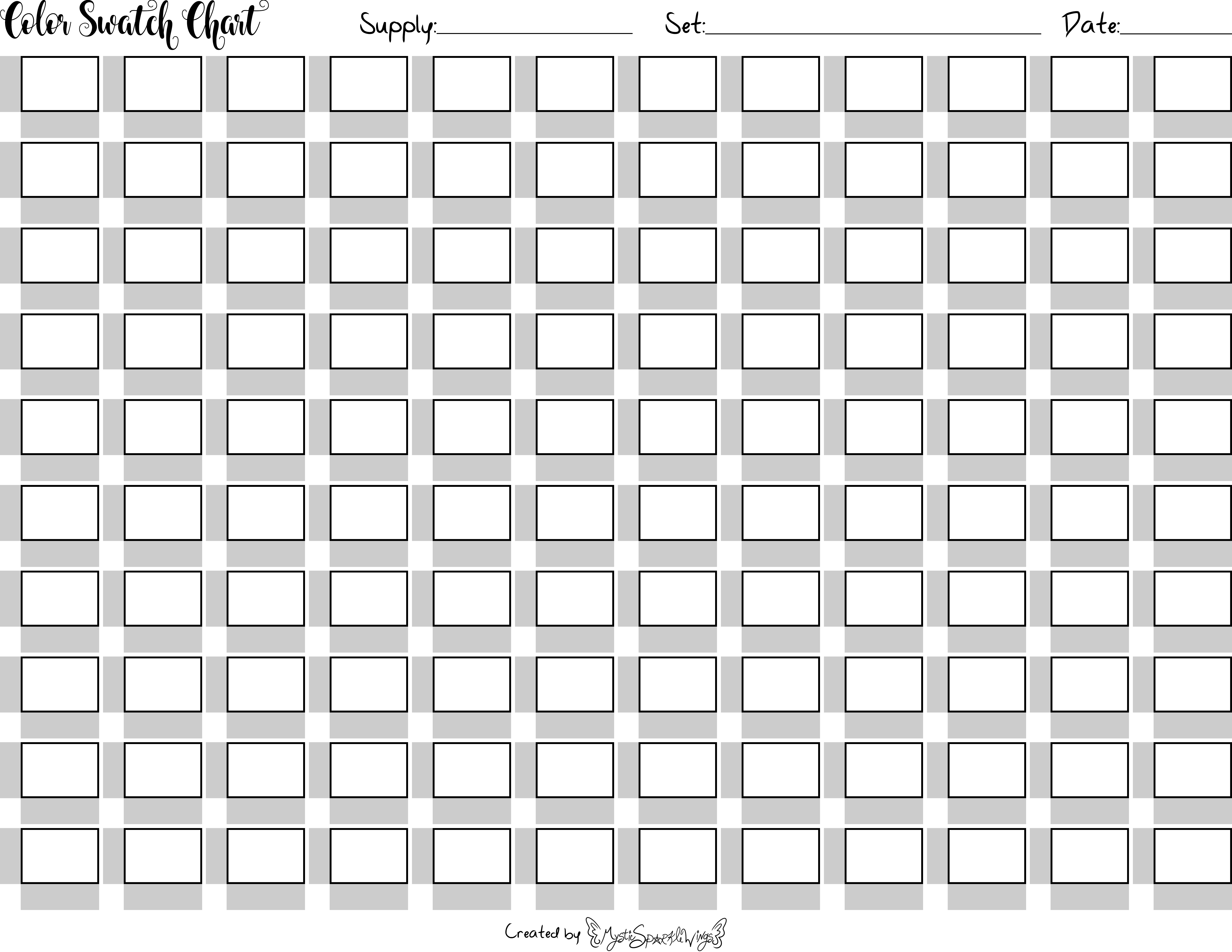 Color swatch chart by mysticsparklewings on