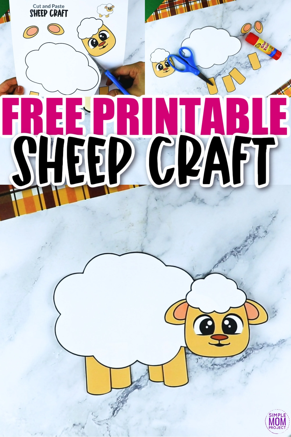 Free printable sheep craft template â simple mom project