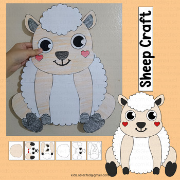 Sheep craft farm animals activities farmer bulletin board coloring pages decor
