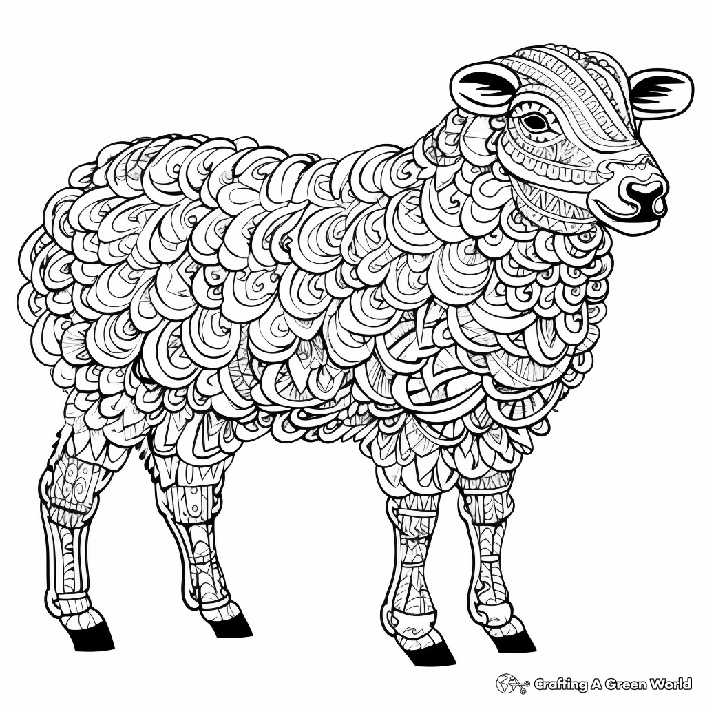 Sheep coloring pages